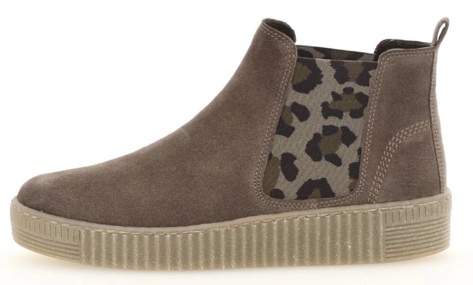 Gabor 33.731-32 - Bota Chelsea Camurça Cinza