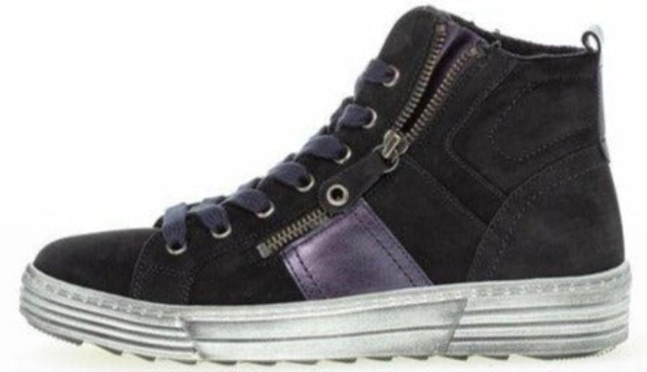 Gabor 73770.16 - Couro Nobuck Azul Noturno