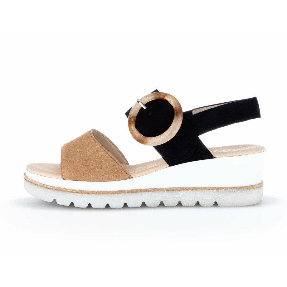 Gabor 84645-16 - Camurça Preta Taupe