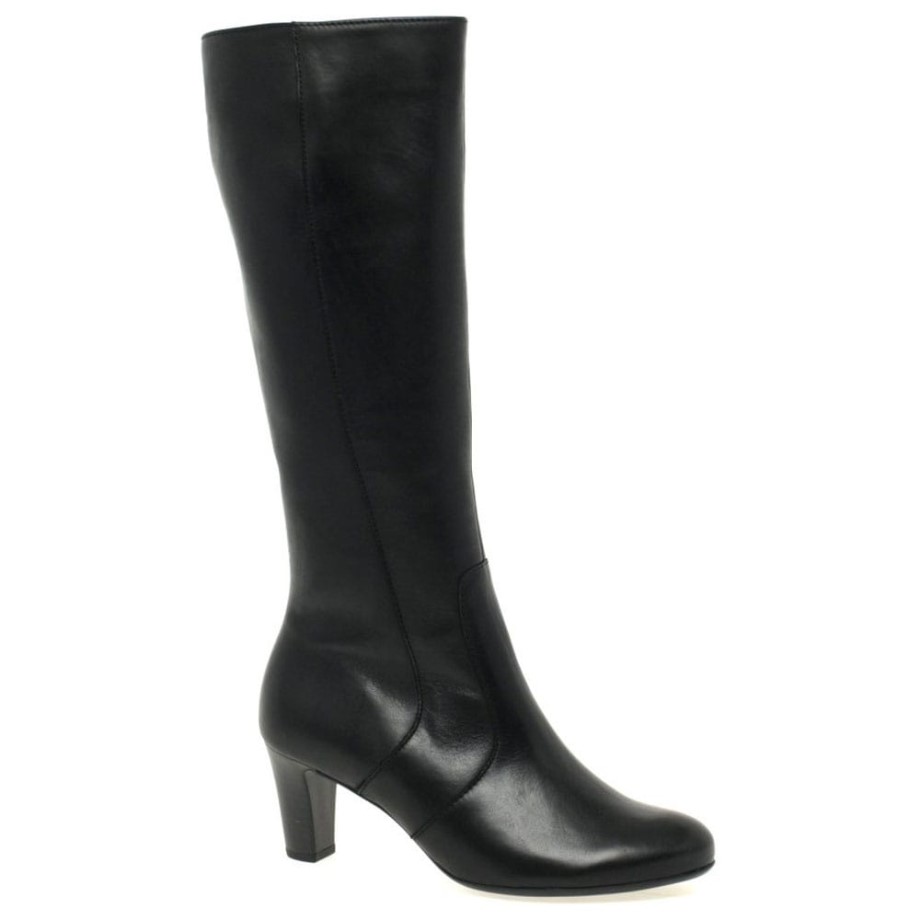 Black Gabor Maybe S Womens Fashion Slim Fitting Long Boot
