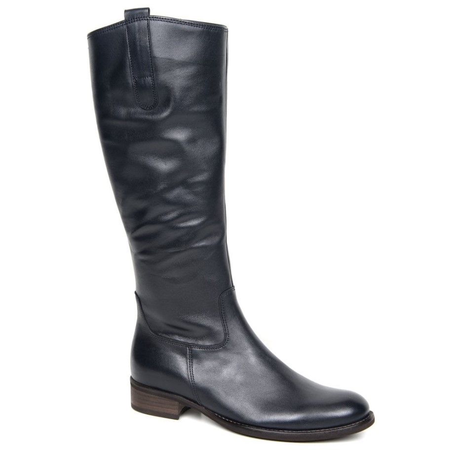 Brook M Womens Medium Calf Fitting Long Boots in Night Gabor