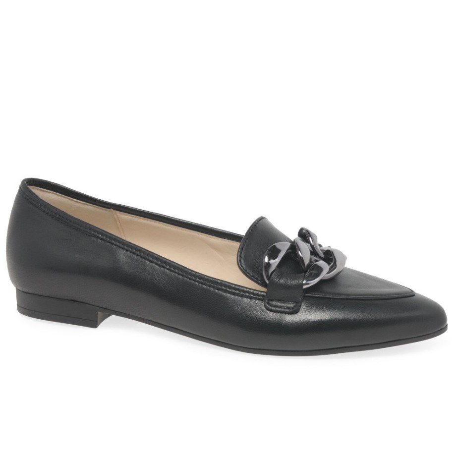 Carol Ladies Shoes Black Leather Gabor