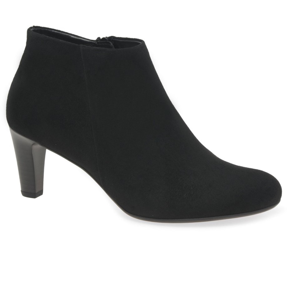 Fatale Womens Ankle Boots Gabor Velet Black