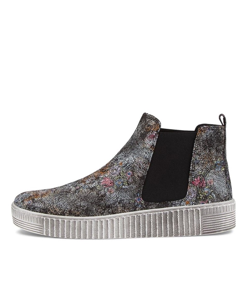 Bota Chelsea De Couro Schwarz Gabor Angeles