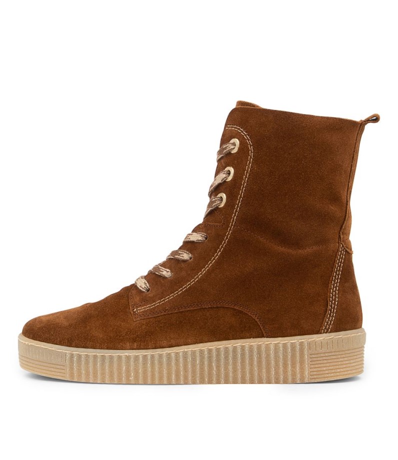 Bota De Camurça Gabor Arca Conhaque