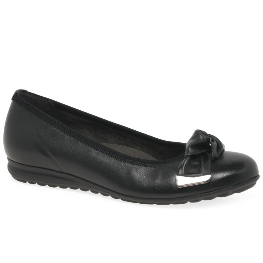 Gabor Black Silent Womens Pumps