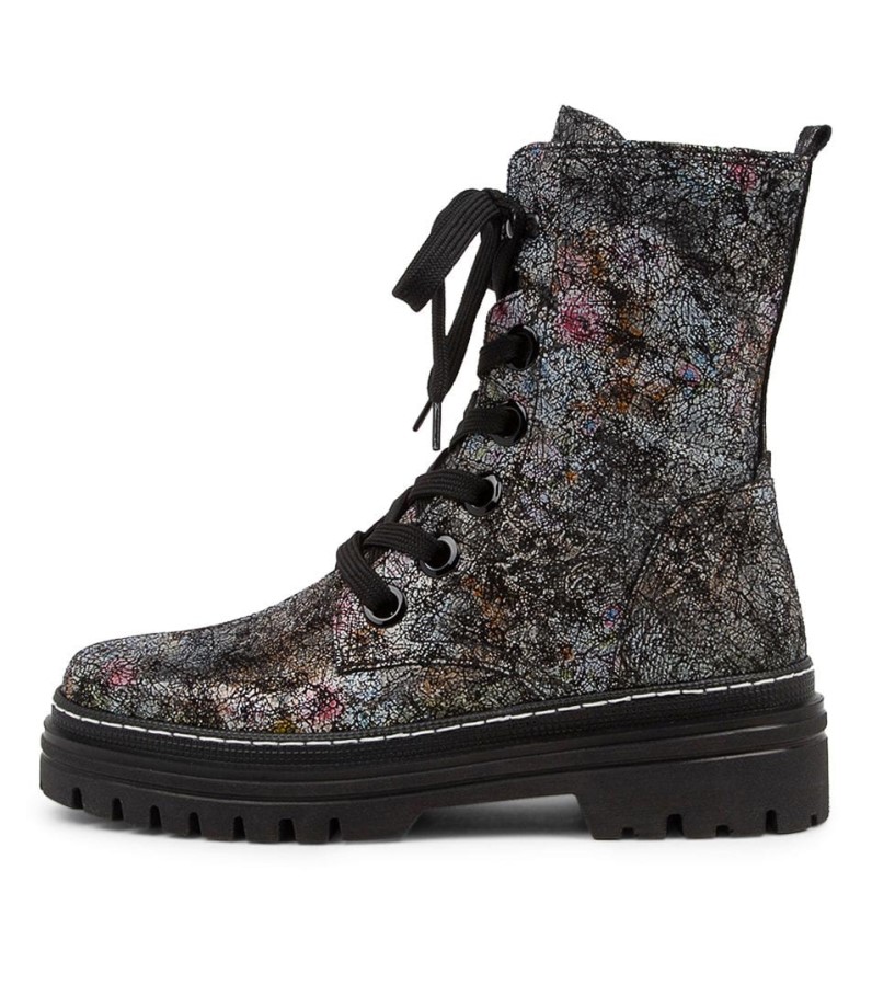 Botas De Couro De Bezerro Gabor Hund Schwarz