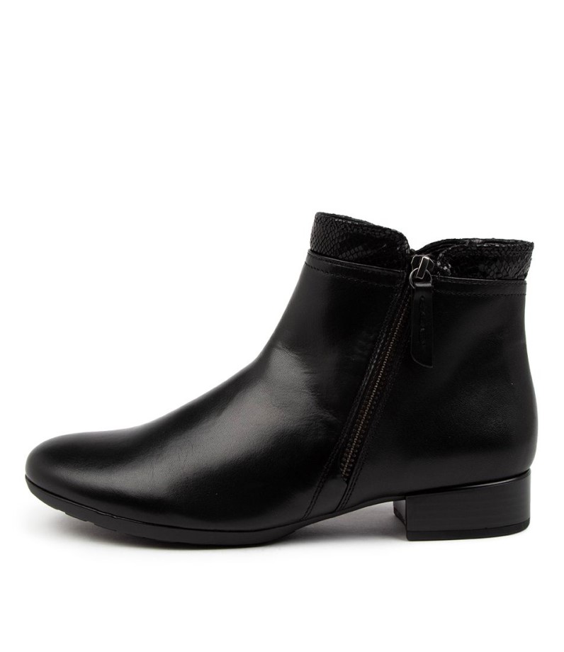 Gabor Lacey Couro Schwarz