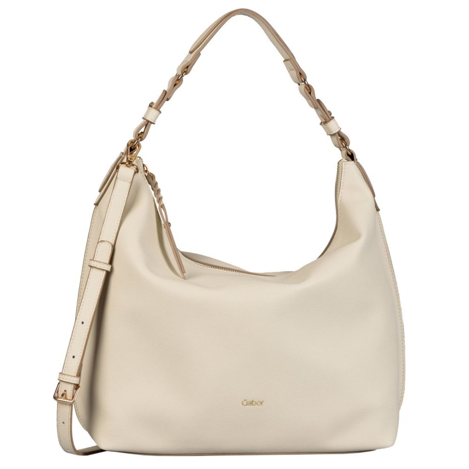 Gabor Sina Womens Hobo Bag Off White