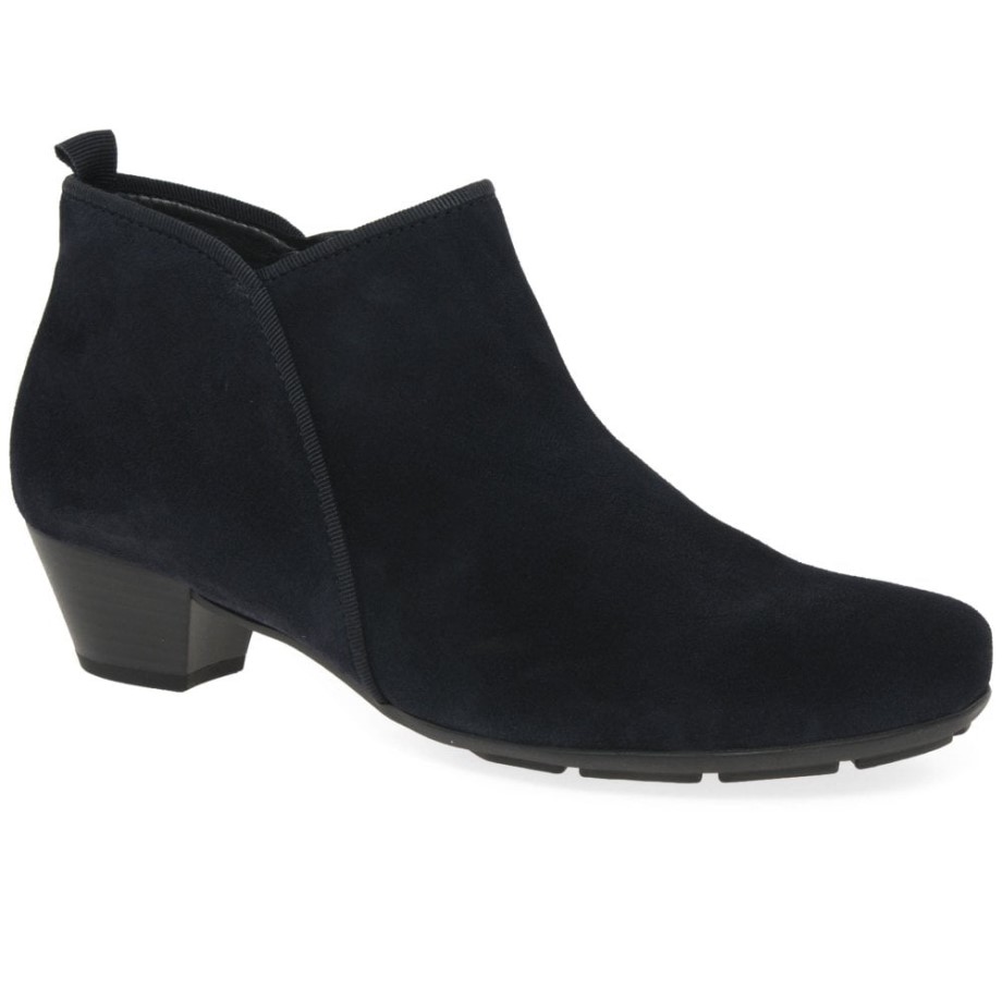 Trudy Womens Ankle Boots Gabor Marine Suede