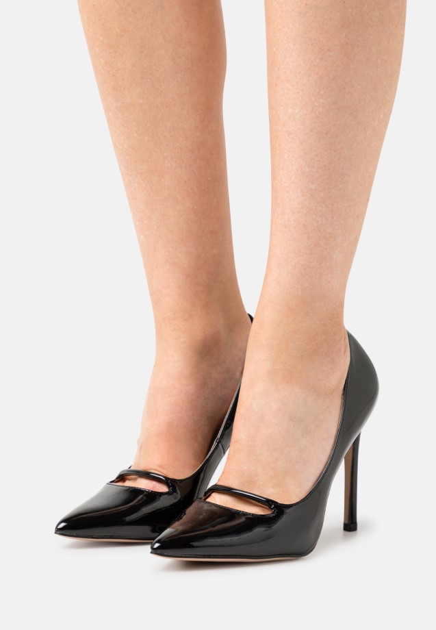 Black Gabor Wide Fit Reggie - Classic Heels
