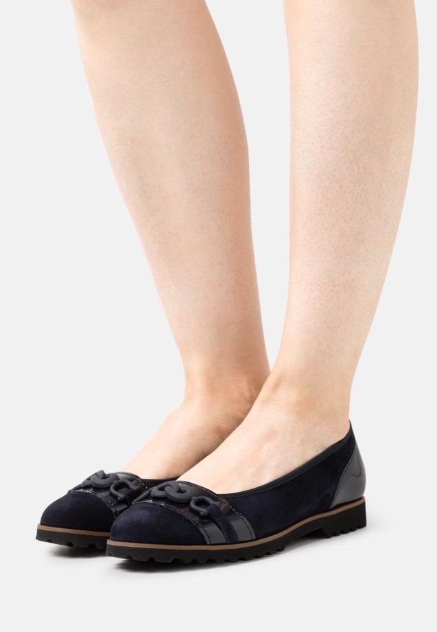 Dark Blue Ballet Pumps Gabor